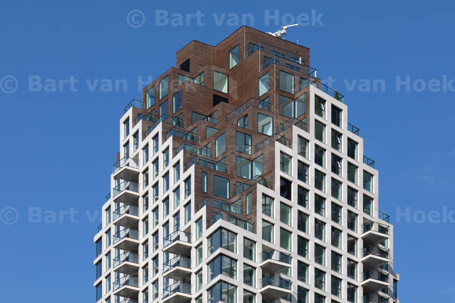 Een van de twee Grotiustorens in Den Haag (foto: Bart van Hoek)