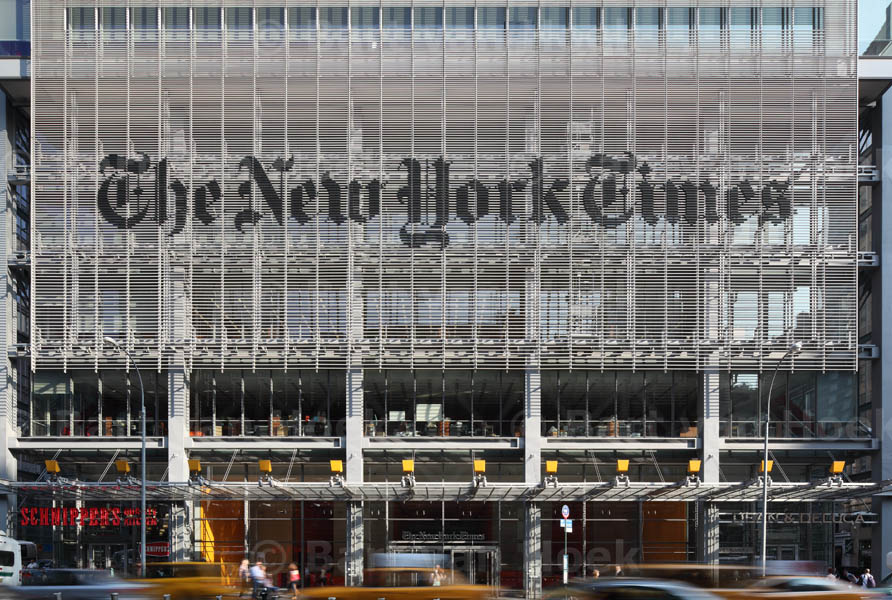 kantoor New York Times (1/1), foto Bart van Hoek